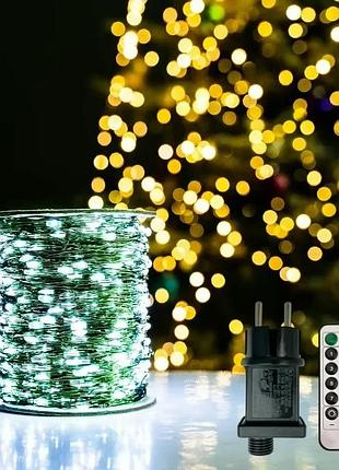 Гірлянда роса led на зеленому дроті usb 20*200 and 5336