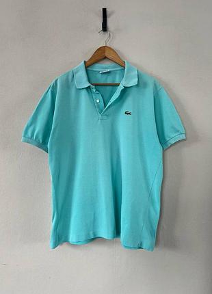 Оригінальна футболка поло lacoste l / бірюзове