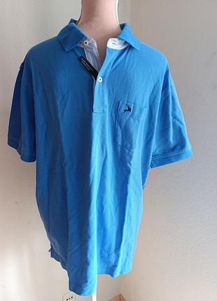 Поло мужское голубое marc montino high performance | premium cotton | xl