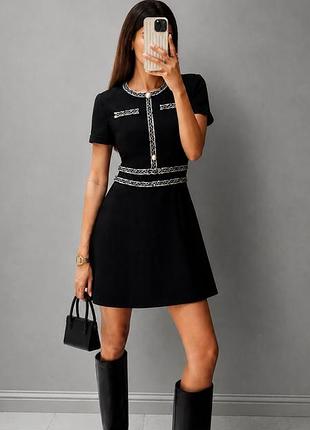 Стильна чорна сукня shein