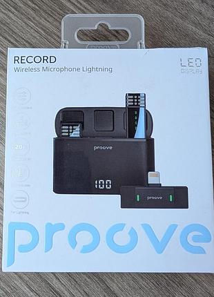 Комплект петличних мікрофонів proove record lightning black