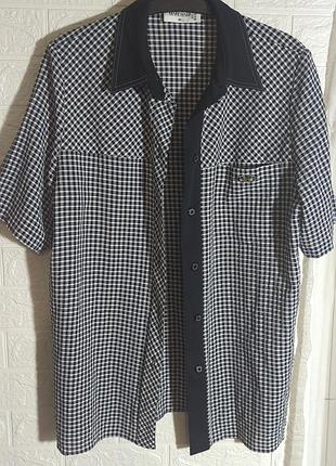 Стильна літня сорочка markwald у дрібну клітинку (gingham)