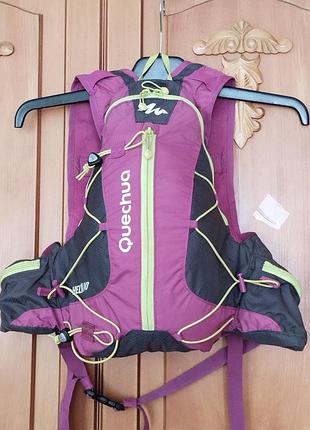 Легкий рюкзак-жилет quechua pelium 10 l для трейла бега вело