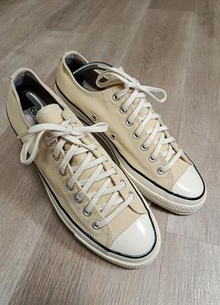 Идеальные converse chuck 70 ox low beige (папирус) • размер 42 (27 см) • оригинал