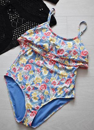 Слитный купальник в цветочки primark