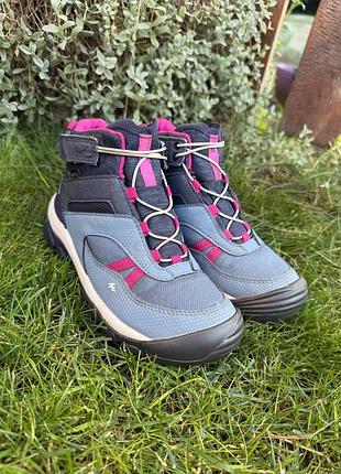 Дитячі водонепроникні зимові чоботи quechua waterproof оригінал р32/20.5см