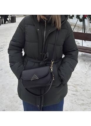 Зимовий пуховик в ідеальному стані, темно зеленого кольору, розмір m/l