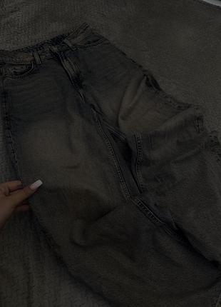 Стійкі широкі джинси h&m (&denim) baggy curvy fit з високою посадкою
