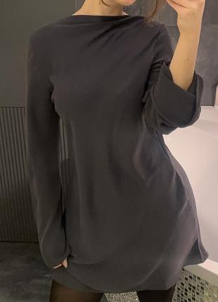 Графітова сукня h&m з відкритою спиною