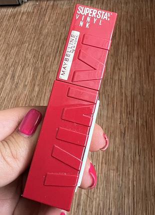Maybelline new york superstay vinyl ink  cтійка рідка помада для губ з глянцевим фінішем