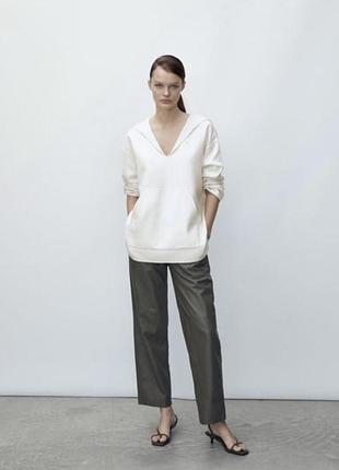 Худі оверсайз від бренду massimo dutti складі 60% вовни. модель оверсайз, великомірить, підійде і на хл