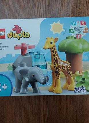 Lego duplo 10971 «дики животного африки», новый