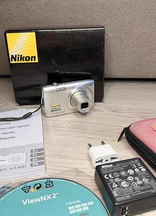 Цифровой фотоаппарат nikon coolpix s3300 как новый😍