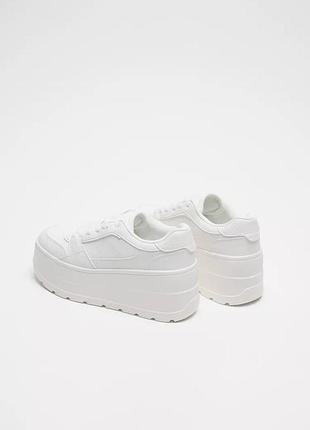 Кеди білі високі zara