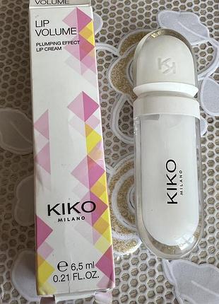 Блеск для губ kiko milano с эффектом увеличения объема lip volume 02