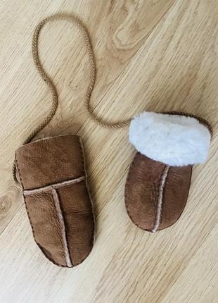 Детские варежки из овчины
