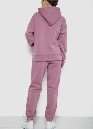 New fashion чудовий жіночий теплий костюм худі та штани в кольорі пильна троянда m-l