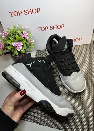 Оригинальные кроссовки кожаные хайтопы высокие jordan