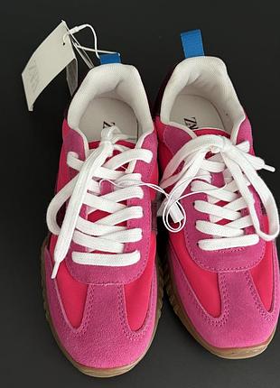 Комбіновані спортивні кросівки для дівчинки zara.