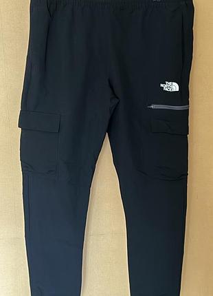 Чорні карго штани з карманами the north face, розмір м