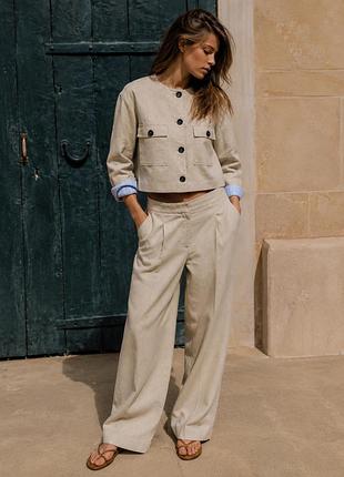 Лляний піджак zara