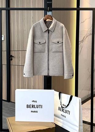 Чоловіча куртка сорочка з вовни та кашеміру berluti