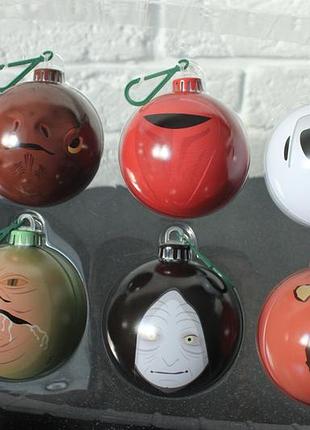 Набор из шести металлических елочных шаров star wars: return of the jedi bauble pack 5