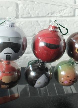 Набор из шести металлических елочных шаров star wars: return of the jedi bauble pack 8