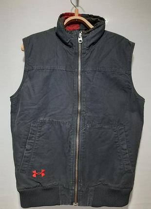 Жилет under armour   gray canvas  з цупкої бавовни утеплений стьобаний