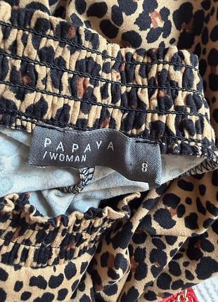 Тигрова сукня плаття з рукавом леопард 4