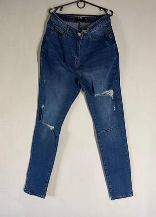 Жіночі рвані джинси для високих long tall sally lts uk16 / eur44 нові