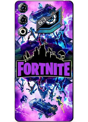 Силіконовий чохол бампер для zte nubia neo 3 gt 5g з малюнком fortnite marvel фортнайт марвел