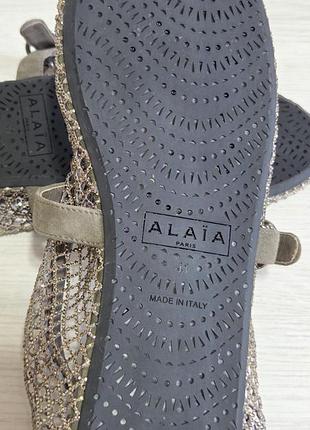 Красивые фирменные балетки alaia, р. 41 5