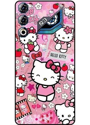 Силіконовий чохол бампер для zte nubia neo 3 gt 5g з малюнком hello kitty хелло китти