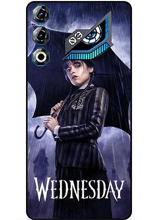 Чехол силиконовый бампер для zte nubia neo 3 gt 5g с рисунком wednesday уэнздей