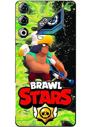 Чехол силиконовый бампер для zte nubia neo 3 gt 5g с героем бравл бо brawl