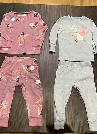 Комплект піжам carter's для дівчинки, 2 шт, 9-12 місяців