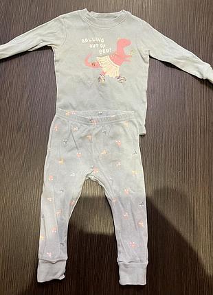 Комплект піжам carter's для дівчинки, 2 шт, 9-12 місяців 3