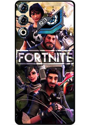 Силіконовий чохол бампер для zte nubia neo 3 gt 5g з картинкою фортнайт fortnite