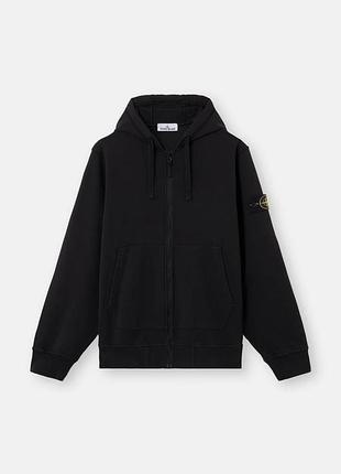 Зіп худі stone island чорного кольору 🏆
