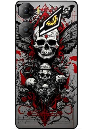 Силиконовый чехол для zte nubia neo 3 5g с рисунком череп скелет