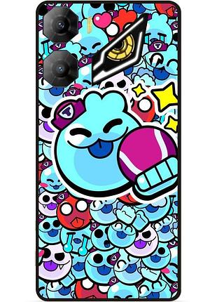 Силиконовый бампер чехол для zte nubia neo 3 5g стикеры бравл скуик brawl