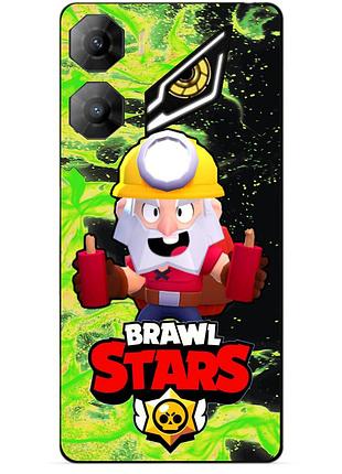 Чехол силиконовый бампер для zte nubia neo 3 5g с героем бравл динамайк brawl