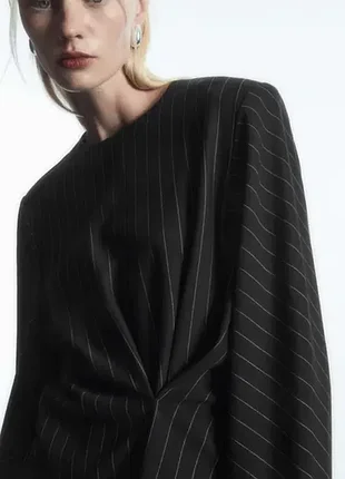 Топ женский cos pinstriped draped top / s,м,l 3