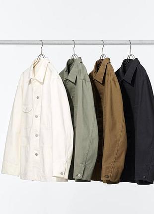 Джинсова куртка-сорочка uniqlo 4