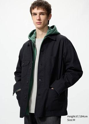 Джинсова куртка-сорочка uniqlo