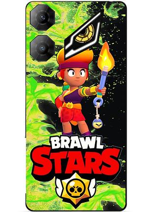 Чехол силиконовый бампер для zte nubia neo 3 5g с героем бравл амбер brawl