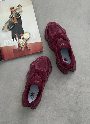 Кроссовки new balance 9060 burgundy 5