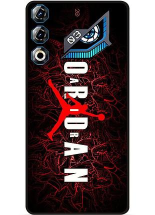Чехол силиконовый бампер для zte nubia neo 3 gt 5g с рисунком air jordan джордан