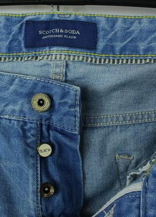 Качественные классические джинсы scotch&amp;soda ralston blue denim jeans 3